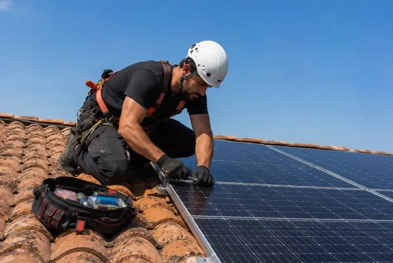 Maintenance et monitoring de panneaux solaires à Saint-Jean-de-Barrou