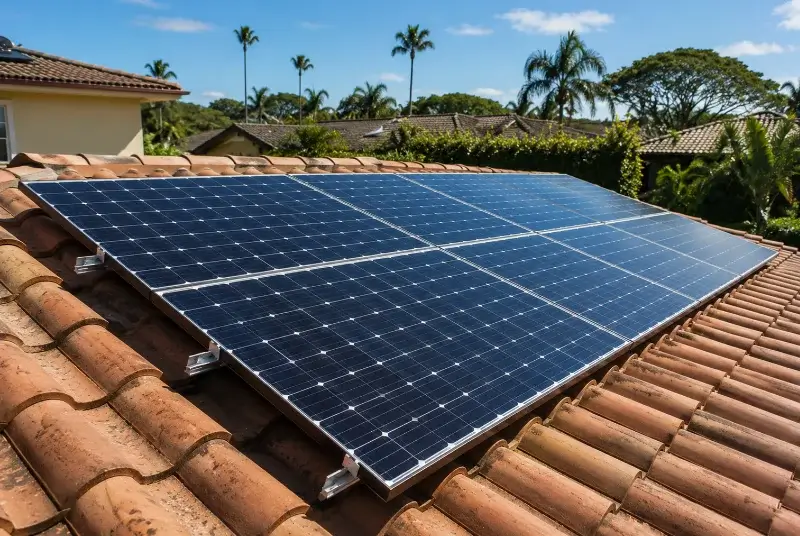 Installation de panneaux solaires à Saint-Jean-de-Barrou
